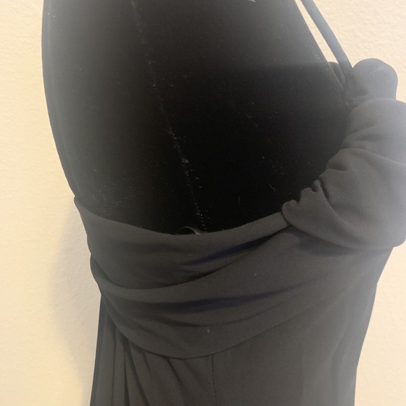 Vintage Nightway Collections Cocktail Little Black Slip Dress Women's Size 4 - Picture 7 of 12